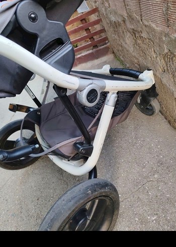 Pembe Kelebek Desenli Bebek Arabası - Görsel 8