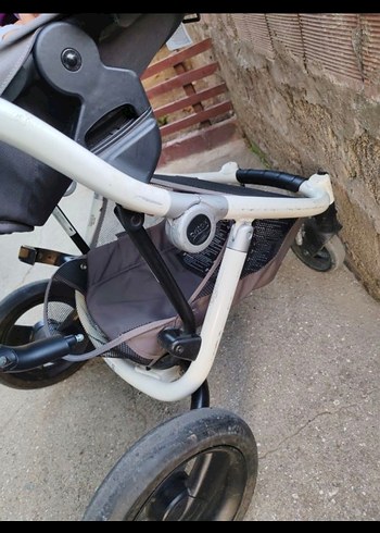 Pembe Kelebek Desenli Bebek Arabası - Görsel 10