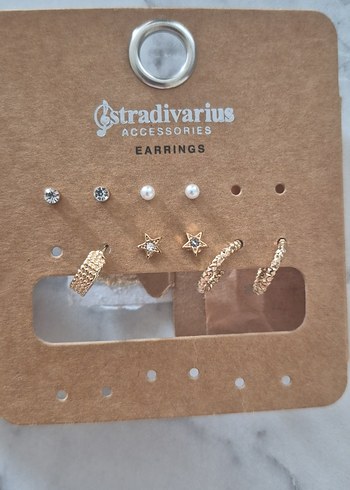 stradivarius Altın Renk Mini Boncuklu Bohem Küpe tanesi 35 tl