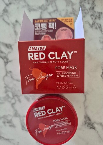 Missha Amazon Kırmızı Kil yüz Maskesi 110ml - Görsel 4