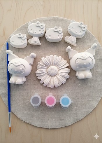 Beyaz Traktör ve Hayvan Figürlü Boyanabilir Oyuncak Seti - Görsel 4