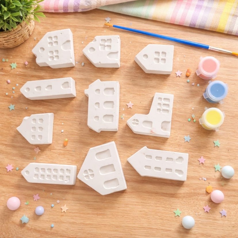 Bohem Tarzı Boyanabilir Seramik Süsler - Görsel 3