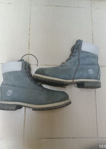 Timberland Gri deri orjinal Erkek Botlar - Rahat ve Şık - Görsel 5