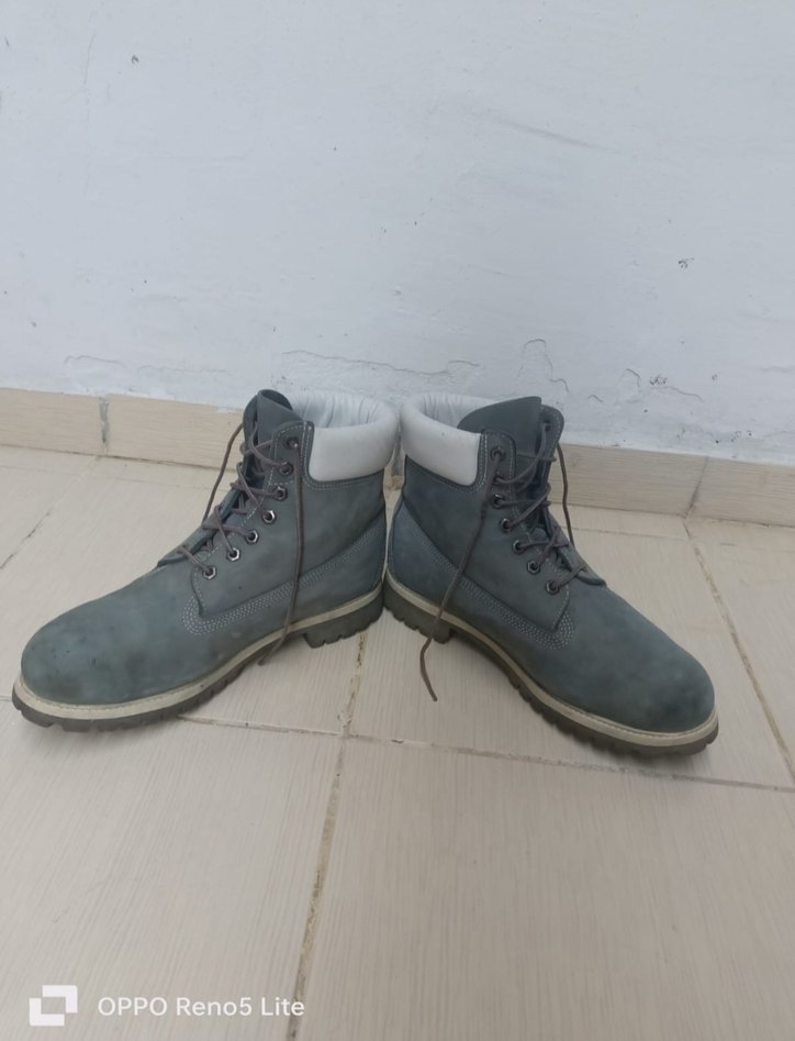 Timberland Gri deri orjinal Erkek Botlar - Rahat ve Şık - Görsel 2