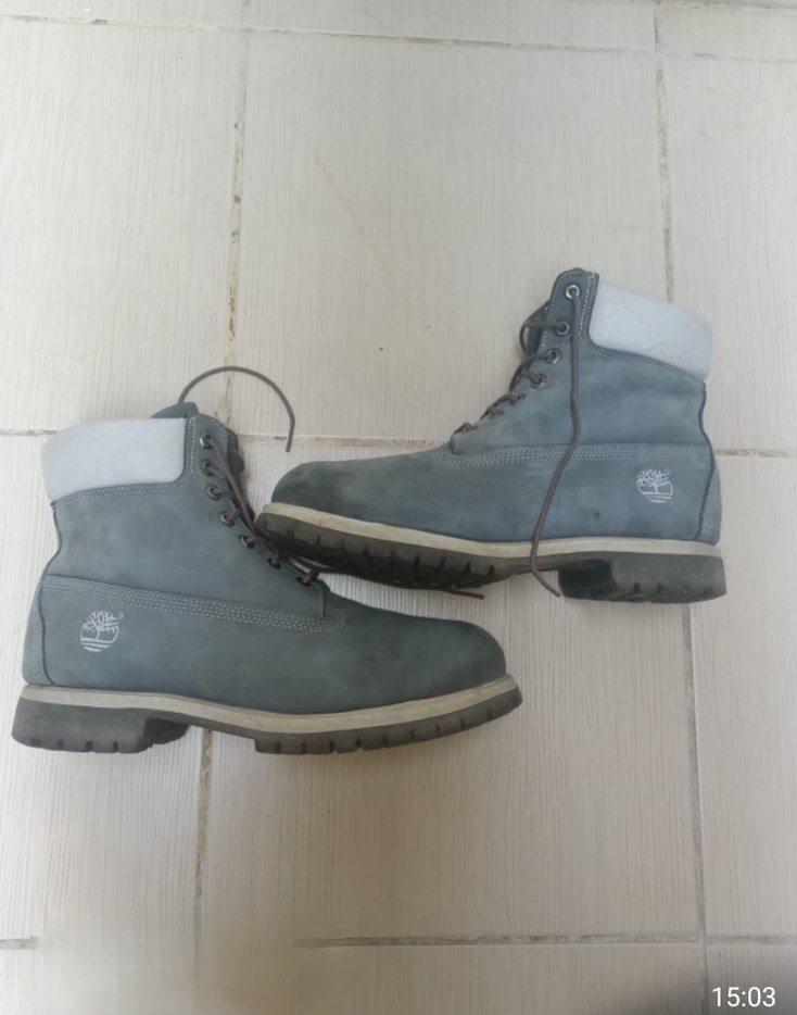 Timberland Gri deri orjinal Erkek Botlar - Rahat ve Şık - Görsel 5