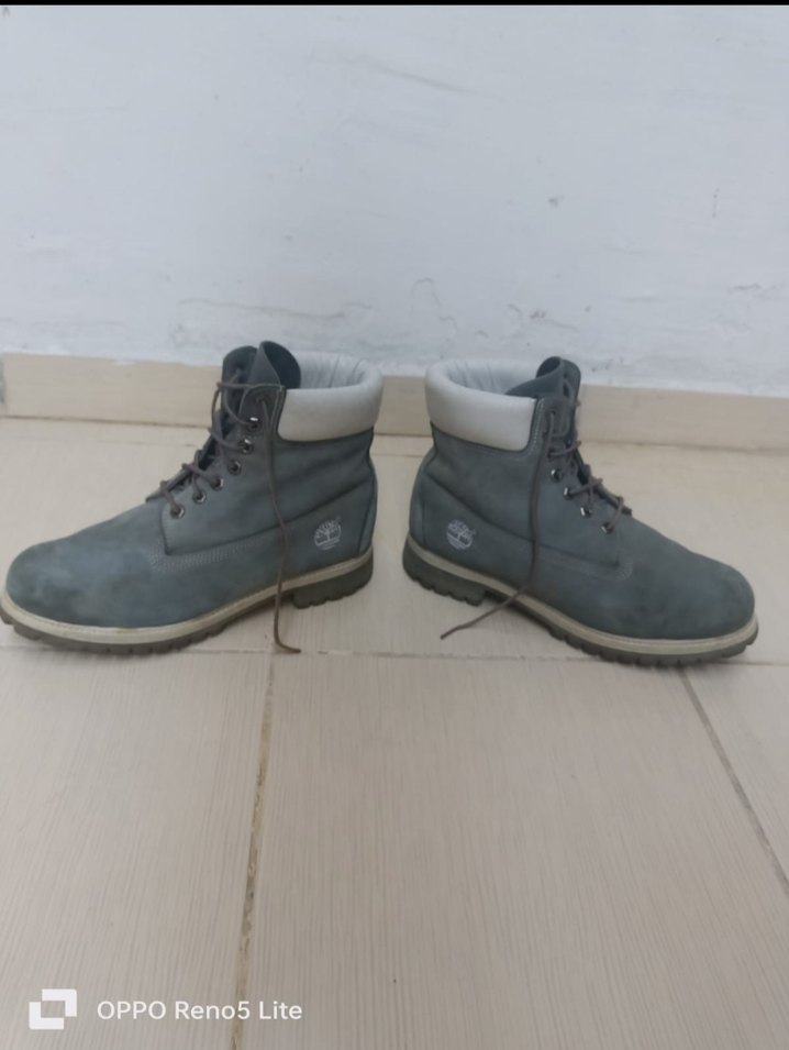 Timberland Gri deri orjinal Erkek Botlar - Rahat ve Şık - Görsel 3