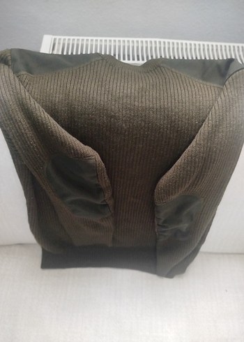 Erkek Kahverengi Triko Bisiklet Yaka Kazak - Görsel 6