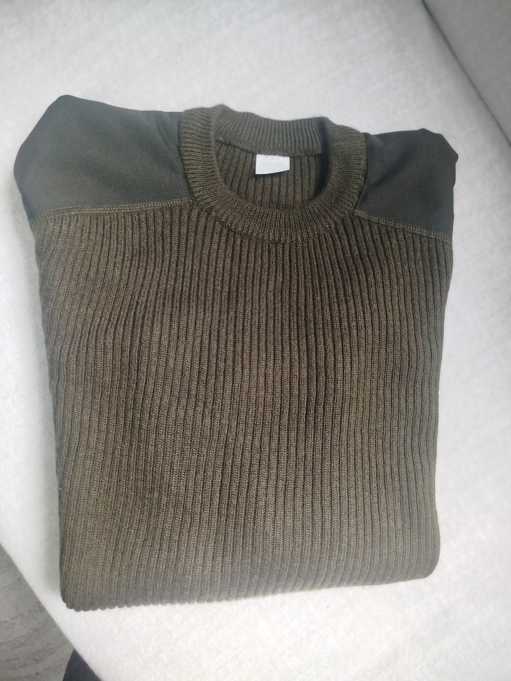 Erkek Kahverengi Triko Bisiklet Yaka Kazak - Görsel 4