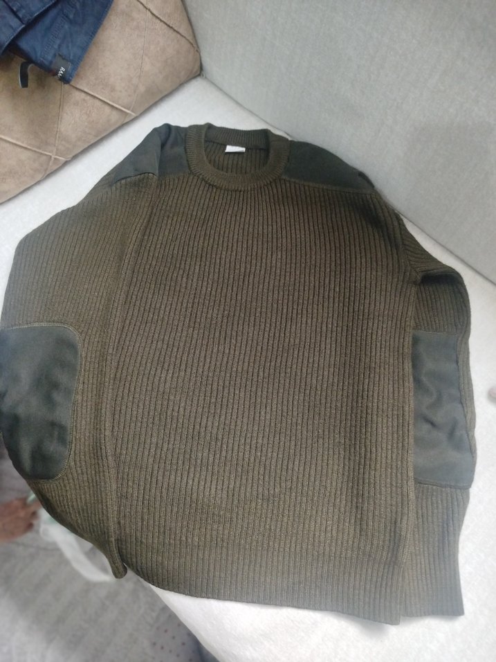 Erkek Kahverengi Triko Bisiklet Yaka Kazak - Görsel 2