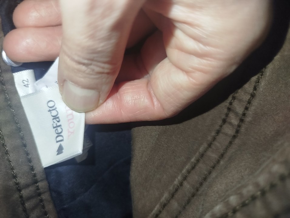 Defacto Düğmeli Bol Kesim Kahverengi Denim Pantolon - Görsel 4