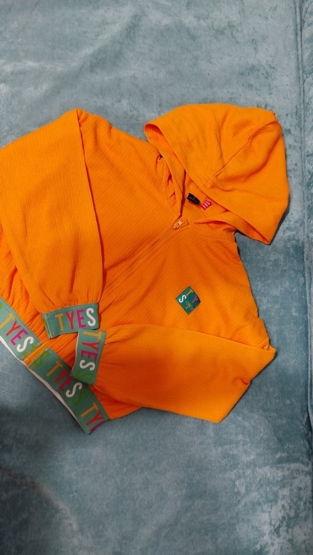 tyes marka kısa mevsimlik renkli hırkaRenkli Baskılı Sarı Çocuk - Görsel 2