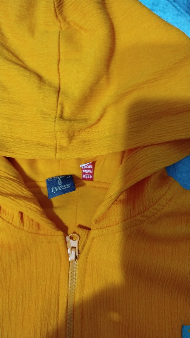 tyes marka kısa mevsimlik renkli hırkaRenkli Baskılı Sarı Çocuk - Görsel 3