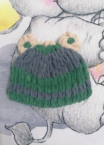 1-2 Yaş, 19 cm Beden çeşitli Renk Puffy bere 