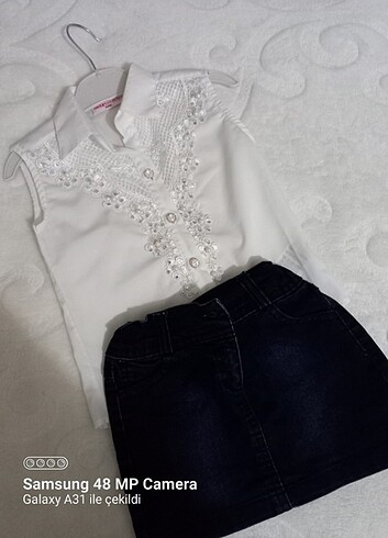 12-18 Ay Beden lacivert Renk Kot etek #Kiz bebek etek koyu rodeo #jeans