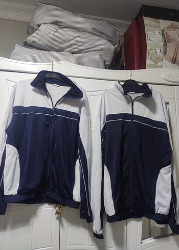 Erkek Mavi Spor Fermuarlı eşofman üstü - Görsel 2