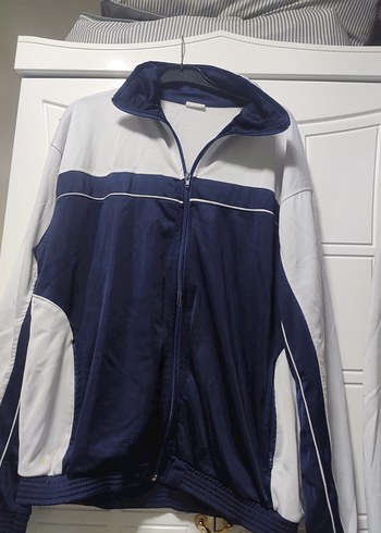 Erkek Mavi Spor Fermuarlı eşofman üstü - Görsel 3