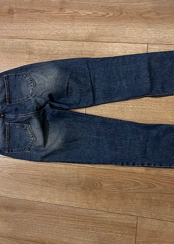 Lacivert Kadın Denim Pantolon Midi Boy