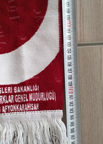 Kırmızı Beyaz Türkiye Atkısı - Görsel 5