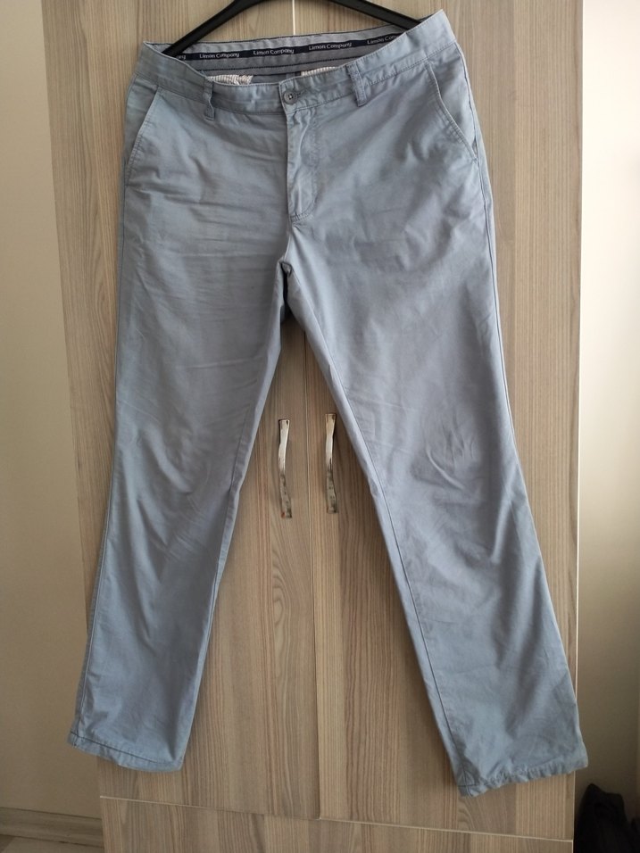 Limon Company Erkek Gri Keten Pantolon - Görsel 3