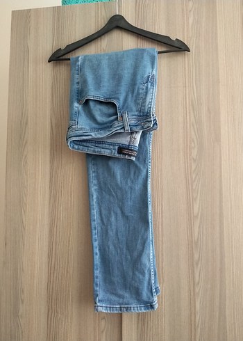 Paulmark 42 beden Erkek Mavi Kot Pantolon - Görsel 6