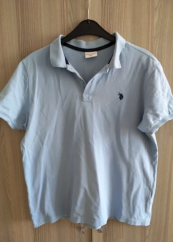 U.S. Polo ASSN. Erkek XL beden Açık Mavi Polo Yaka T-shirt - Görsel 12