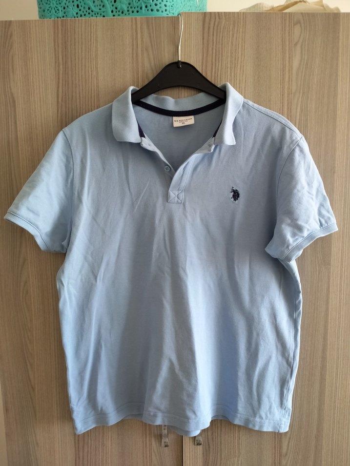 U.S. Polo ASSN. Erkek XL beden Açık Mavi Polo Yaka T-shirt - Görsel 5