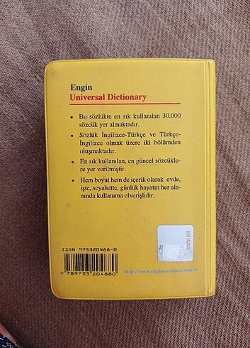 Universal Dictionary English Mini Sözlük - Görsel 3