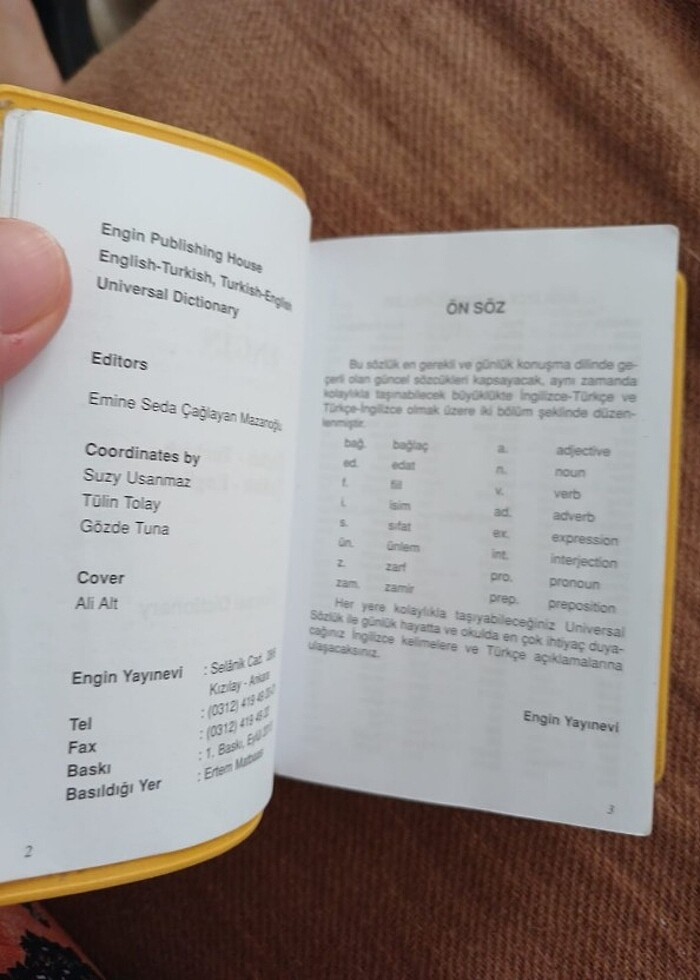 Universal Dictionary English Mini Sözlük - Görsel 4