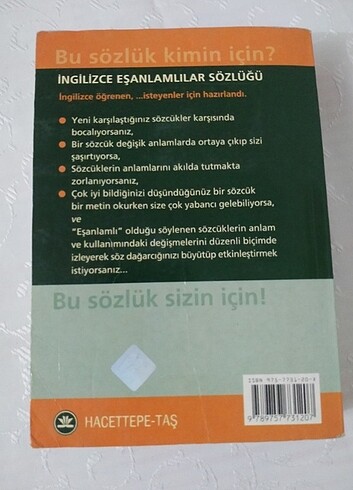 A Dictionary of English Synonyms İngilizce Eşanlamlılar Sözlüğü - Görsel 2