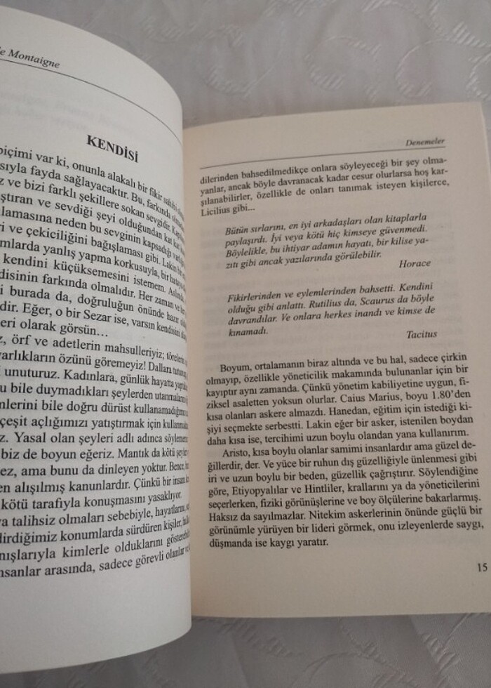 Denemeler Montaigne Kitap - Görsel 4