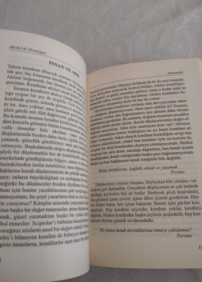 Denemeler Montaigne Kitap - Görsel 5