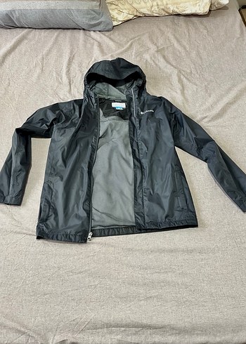 Erkek Siyah Kapüşonlu Yağmurluk - Görsel 4