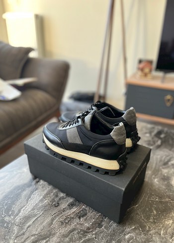 Erkek Gri Siyah Günlük Sneakers - Görsel 3