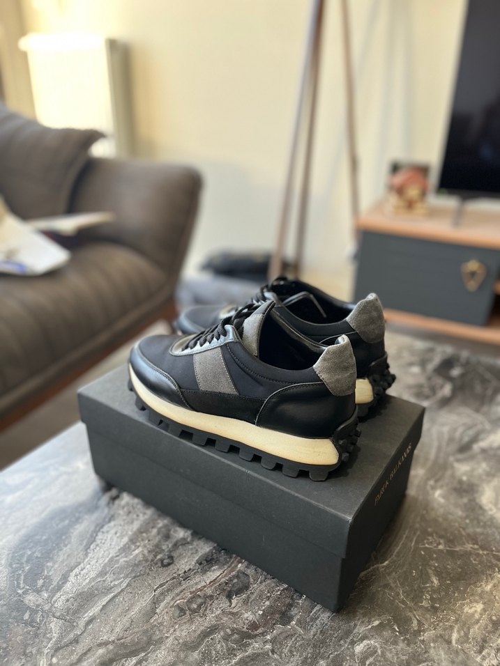 Erkek Gri Siyah Günlük Sneakers - Görsel 3