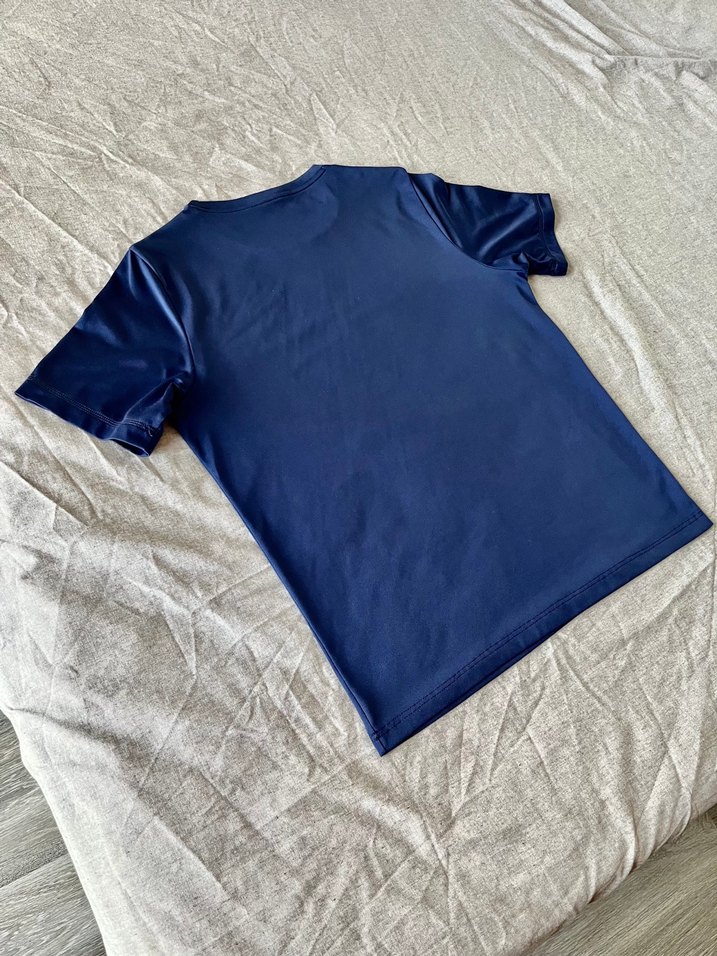 Erkek Lacivert Kısa Kollu Basic Tişört - Görsel 5
