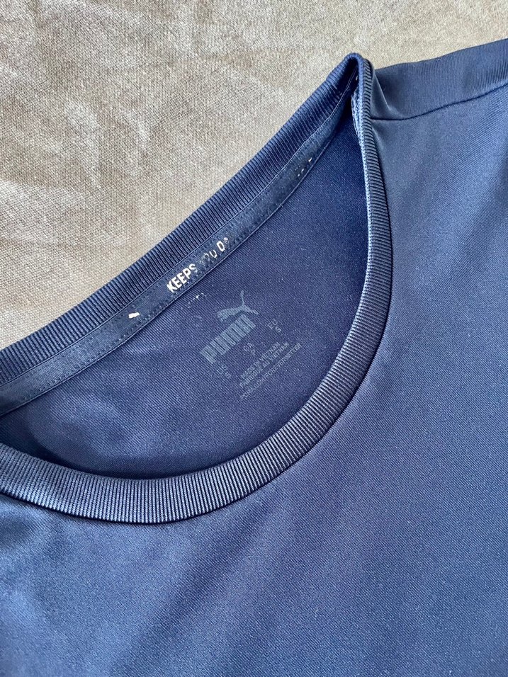 Erkek Lacivert Kısa Kollu Basic Tişört - Görsel 3