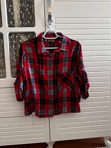 Eka ekose gömlek - Görsel 2