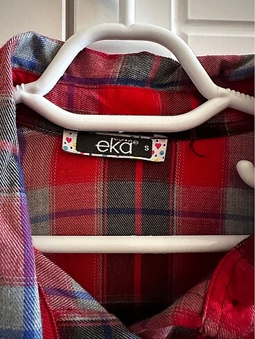 Eka ekose gömlek - Görsel 3