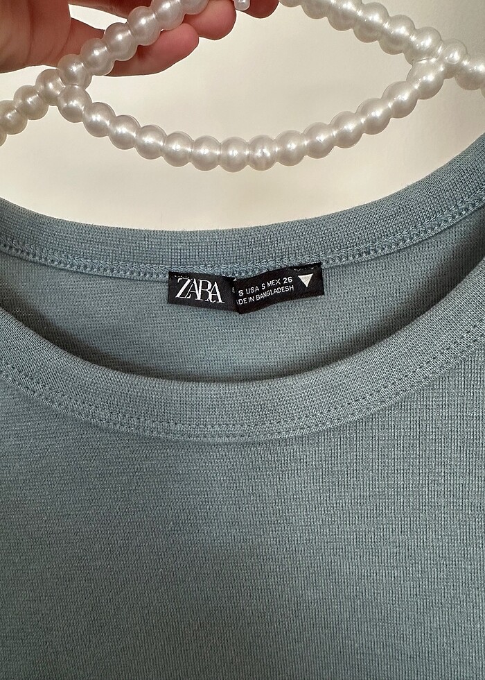 Zara basic crop tişört - Görsel 3