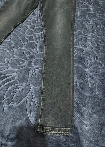 Gri Regular Fit Bağlamalı Erkek Kot Pantolon - Görsel 5