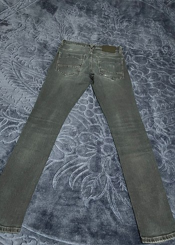 Gri Regular Fit Bağlamalı Erkek Kot Pantolon - Görsel 2