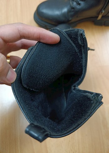 Siyah Lastik Topuklu Gotik Kadın Botları - Görsel 4