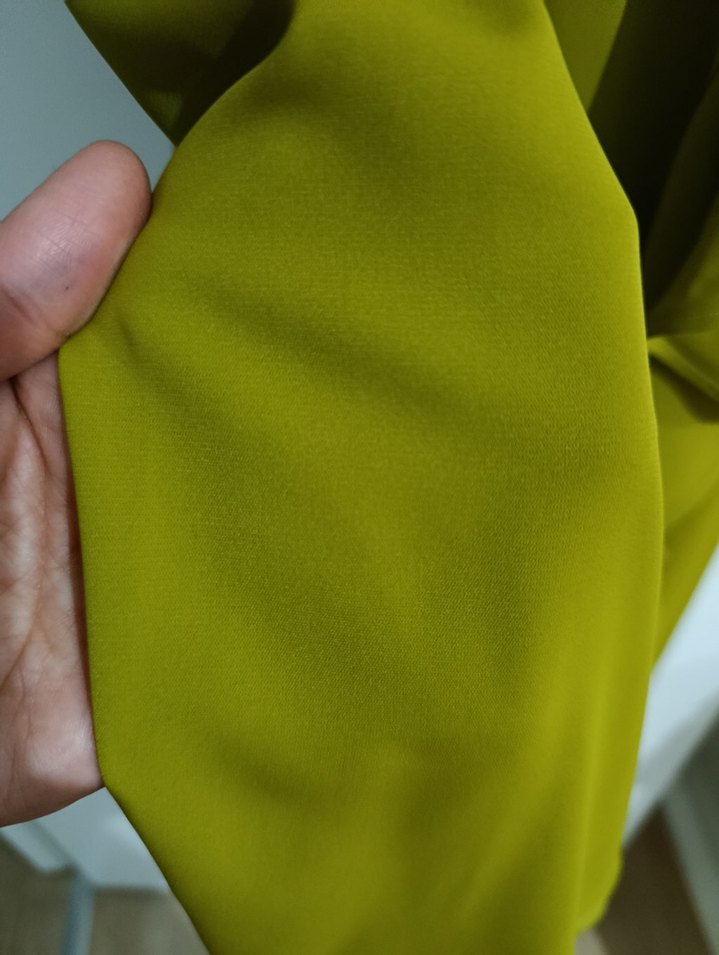 Uzun Kollu Drapeli Yeşil Abiye Elbise - Görsel 5