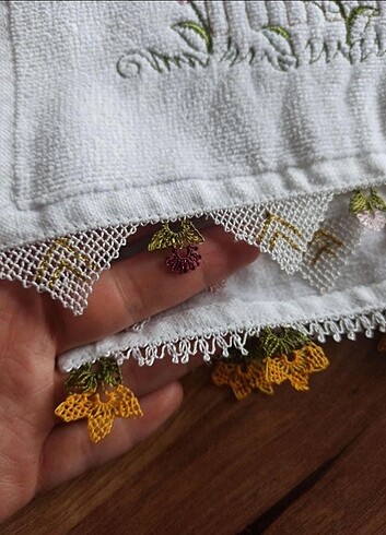 İğne oyası mutfak havlusu  - Görsel 7
