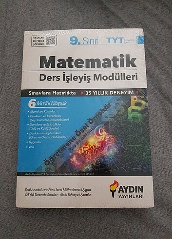 aydın yayınları 9.sınıf matematik ders işleyiş modülleri