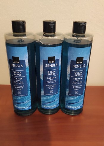 Avon Senses Ocean Surge Erkek Duş Jeli 500 ml - Görsel 2