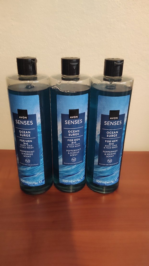 Avon Senses Ocean Surge Erkek Duş Jeli 500 ml - Görsel 2