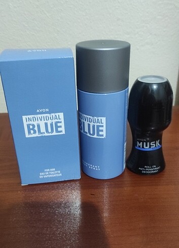 Avon blue üçlü erkek parfüm seti 