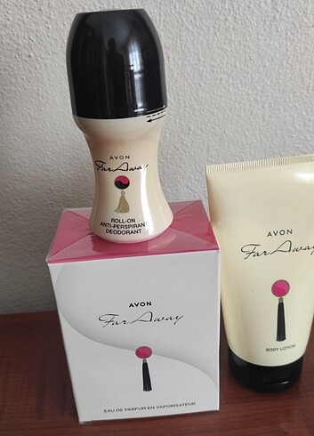 Avon far away üçlü bayan parfüm seti 
