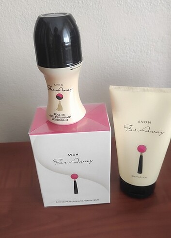 Avon far away bayan parfüm seti üçlü 